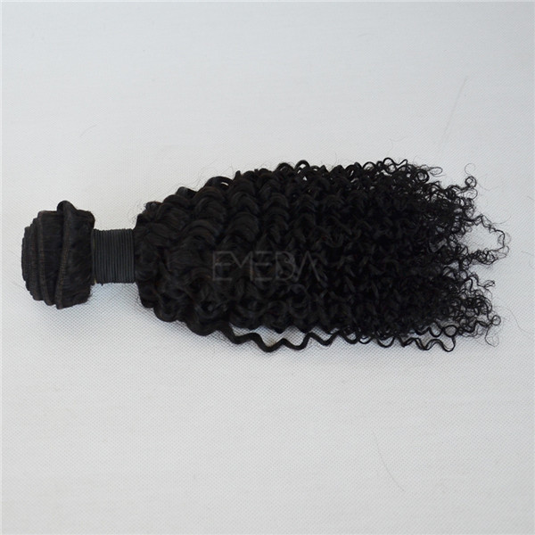 Natural unprocessed malaysian hair extensions afro curl kinky curly YJ161